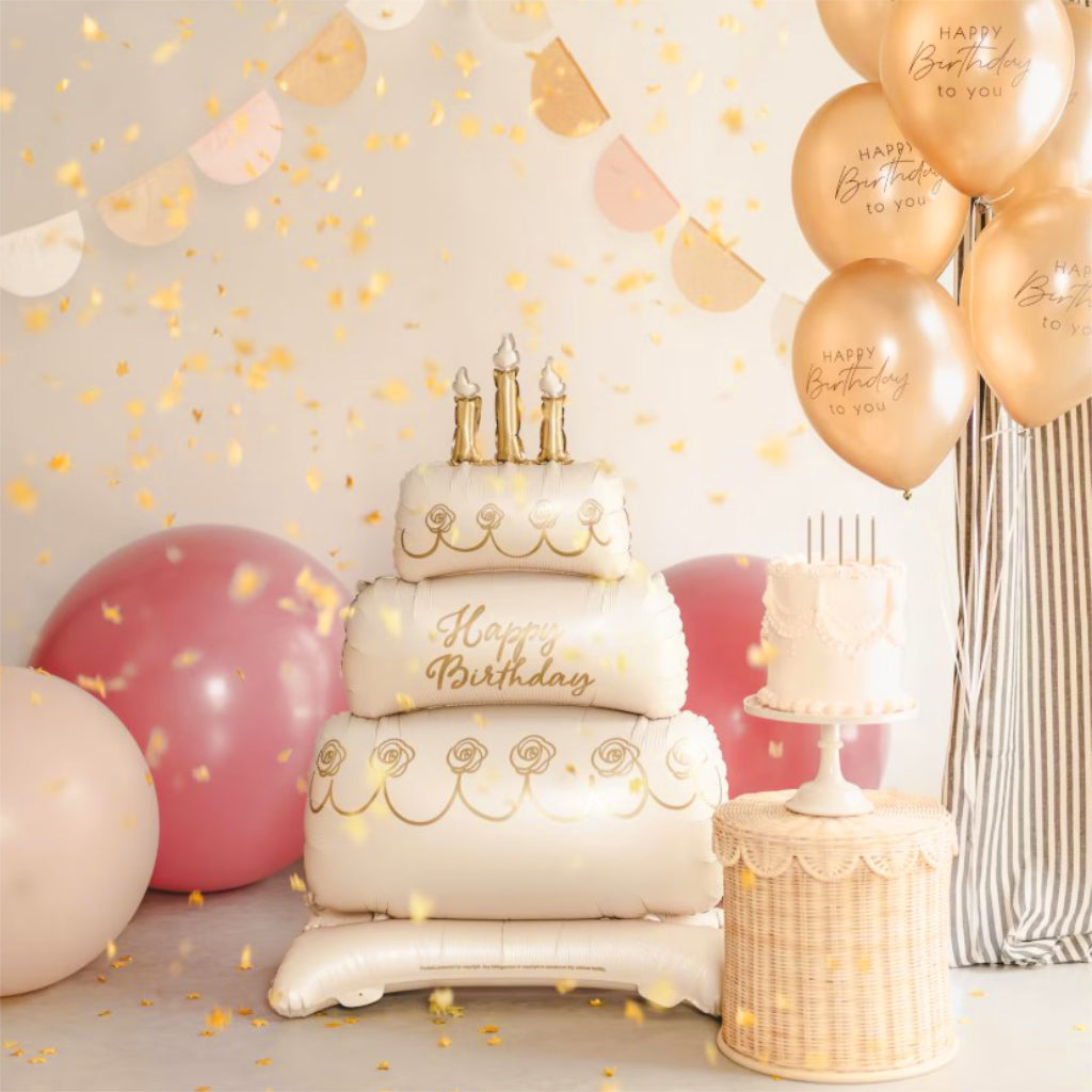 Standing Birthday Cake Balloon