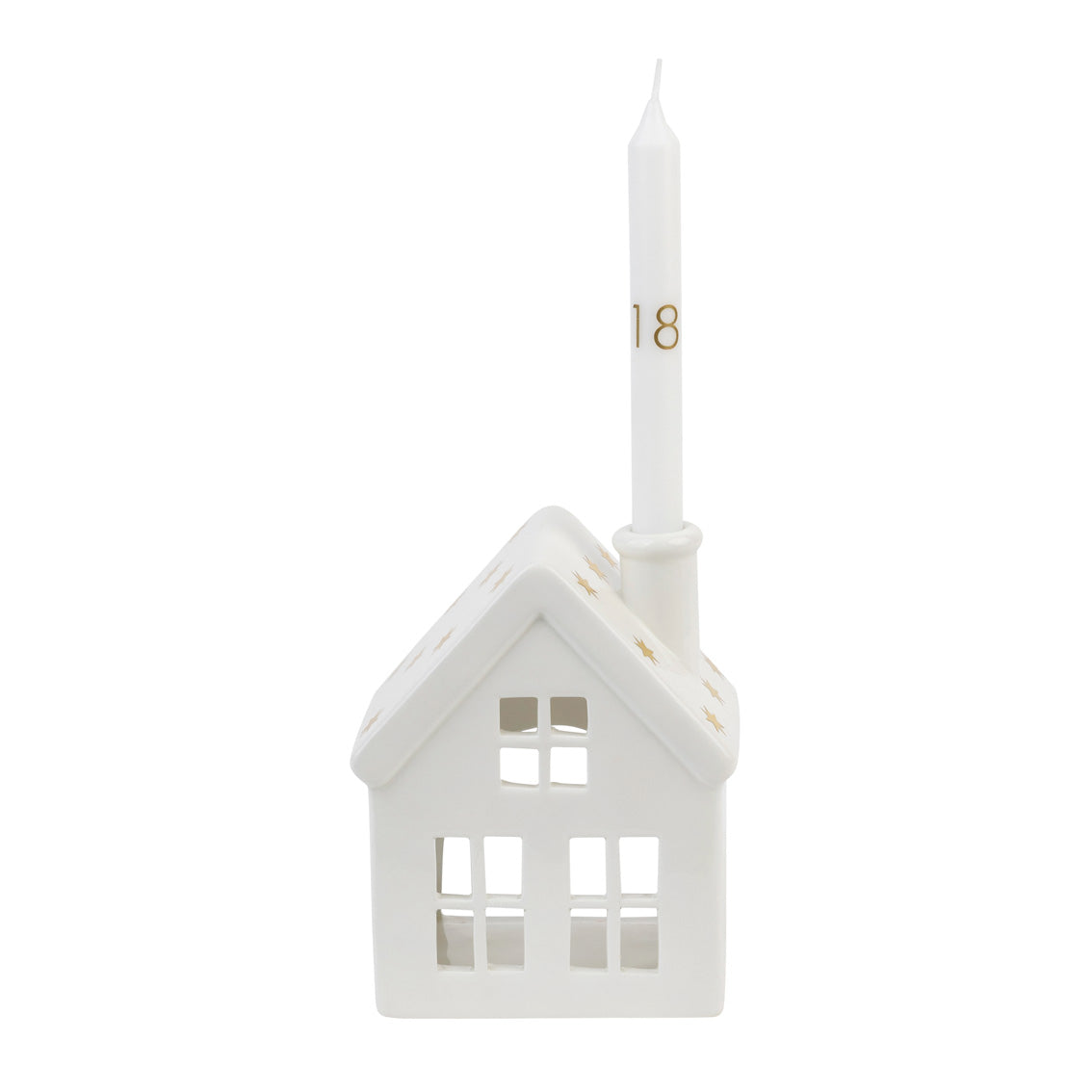 Ceramic House and Advent Candle Set