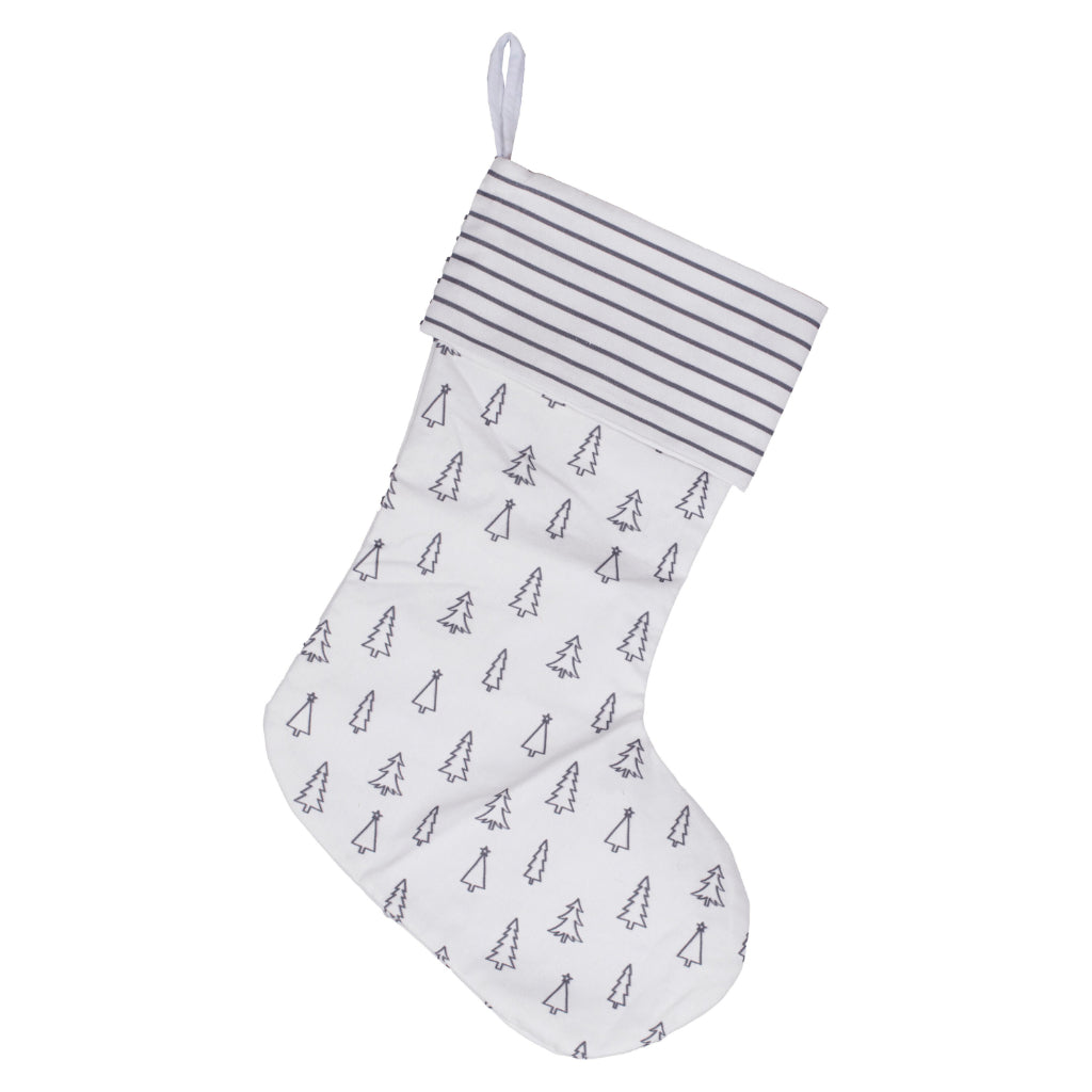 Christmas Stocking With Scandi Style Print