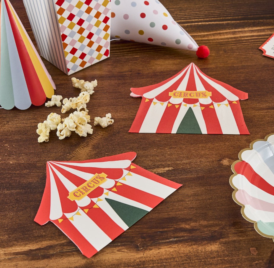 Circus Tent Party Napkins x 16