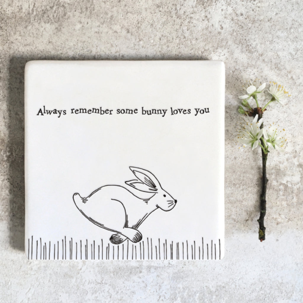 East of India 'Wagging Tail' Porcelain Square Coaster (Copy)