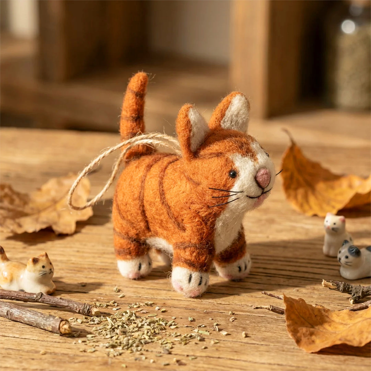 Felt Colin the Cat Hanging Decoration