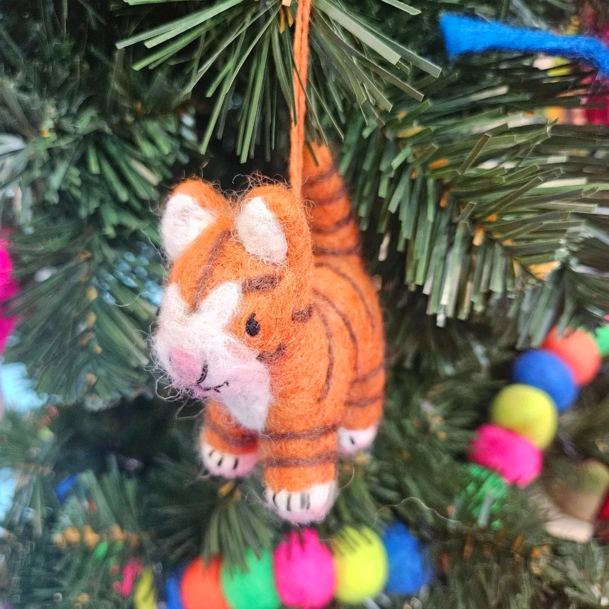 Felt Colin the Cat Hanging Decoration