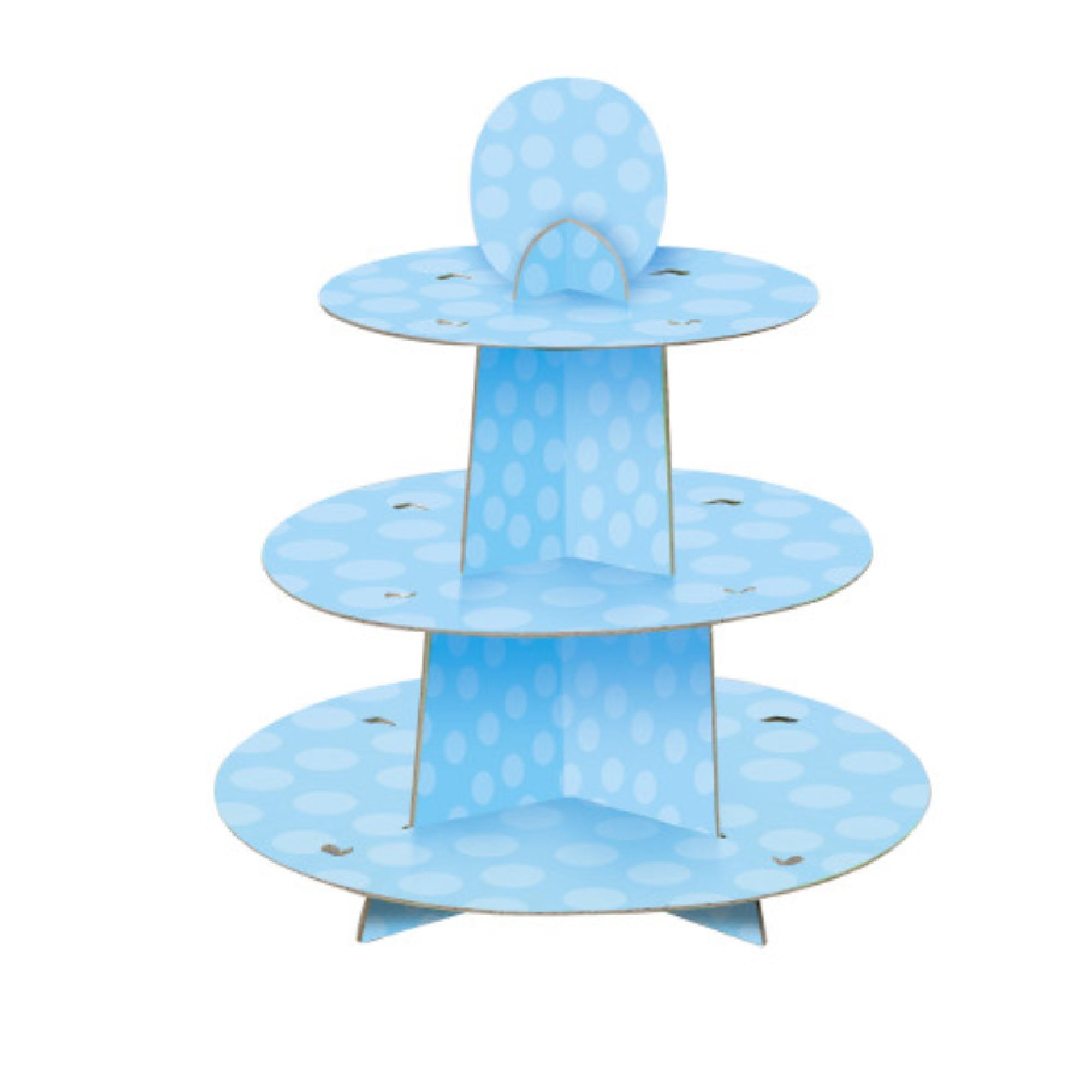 Blue Polka Dot Cupcake Stand