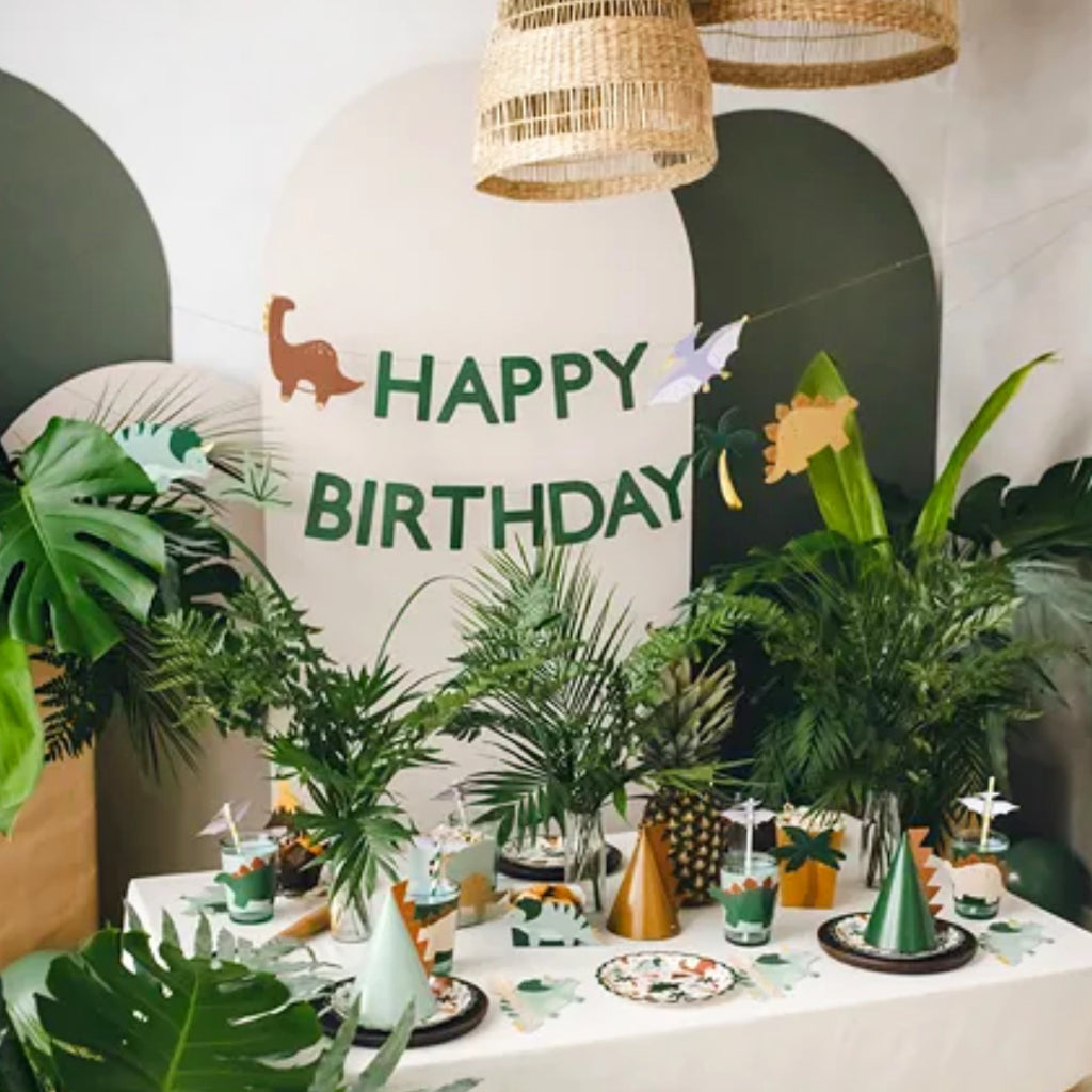 Dinosaur Happy Birthday Banner