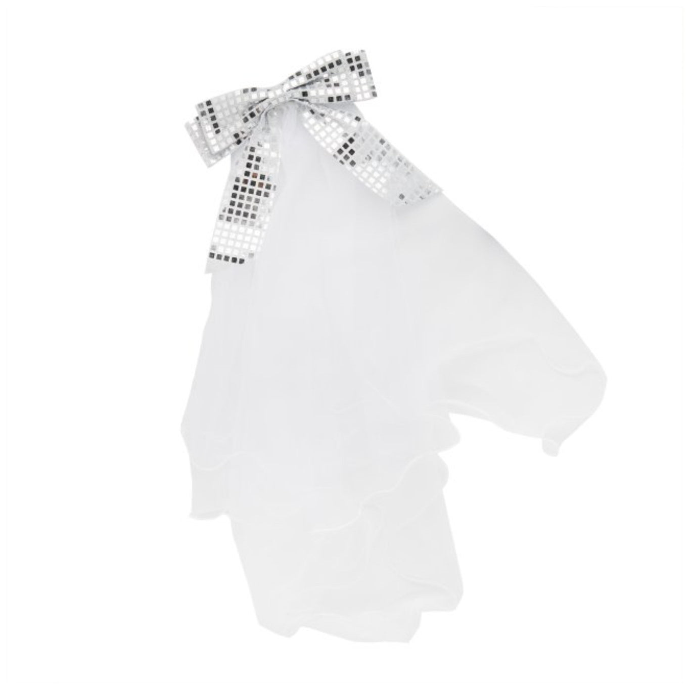 Disco Bow Bride To Be Veil
