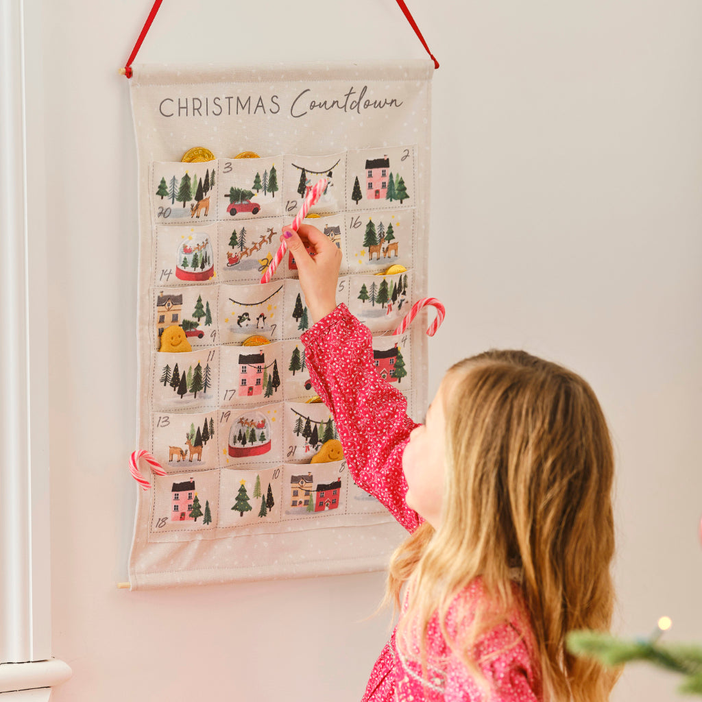 Fabric Christmas Advent Calendar Kit