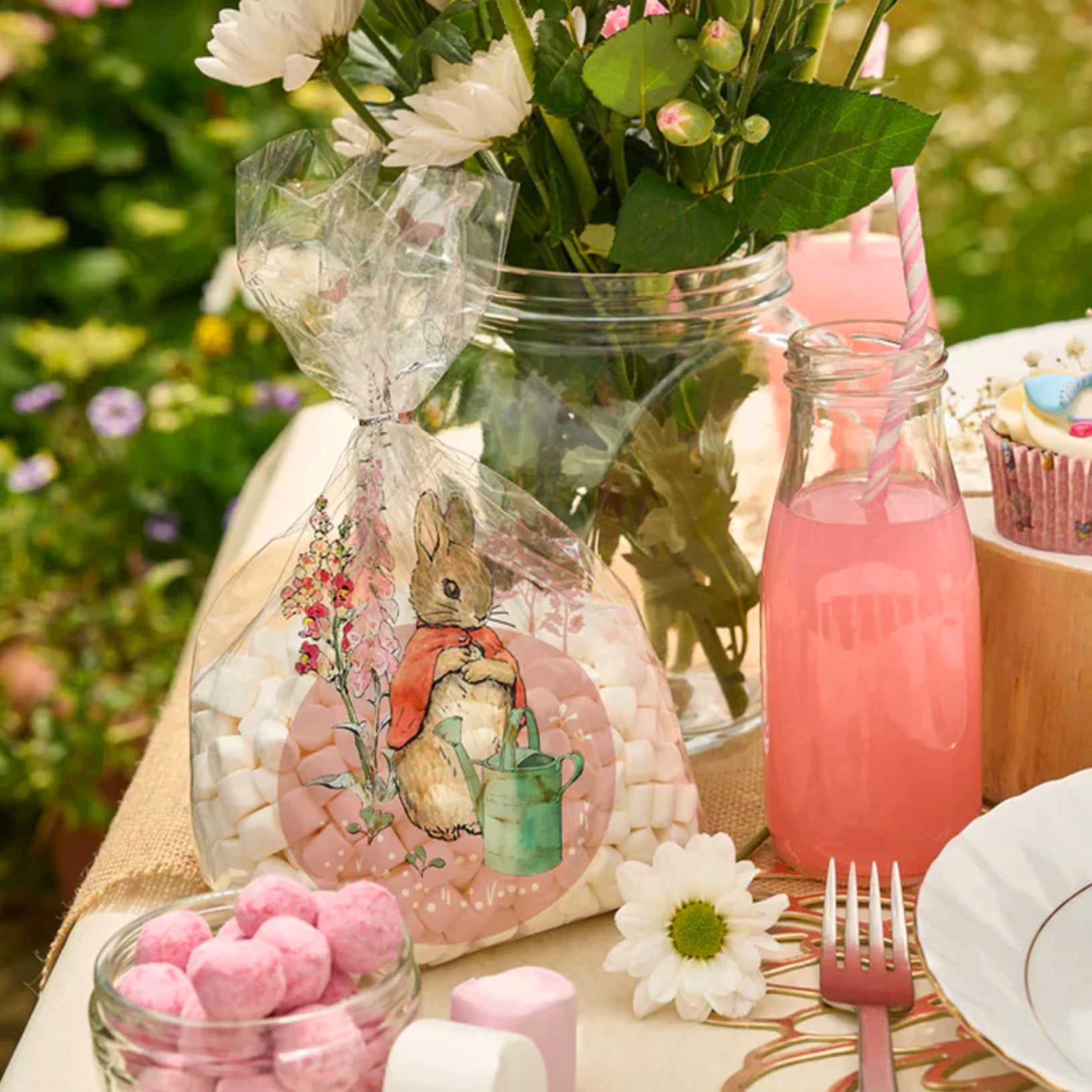 Flopsy Bunny  Cello Treat Bags with Twist Ties x 20