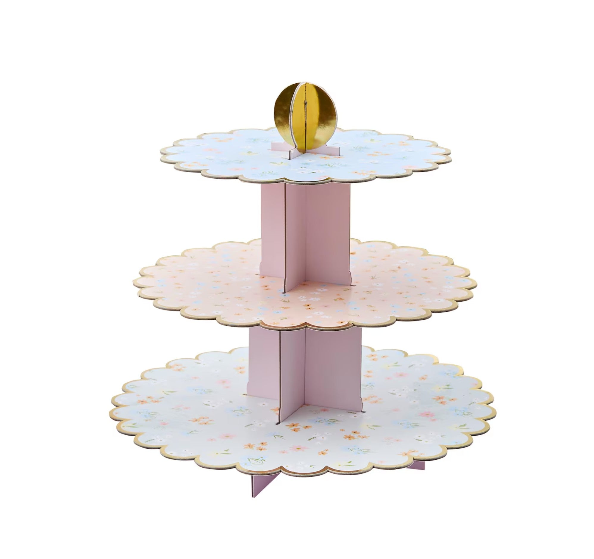 Floral 3 Tier Party Cake Stand