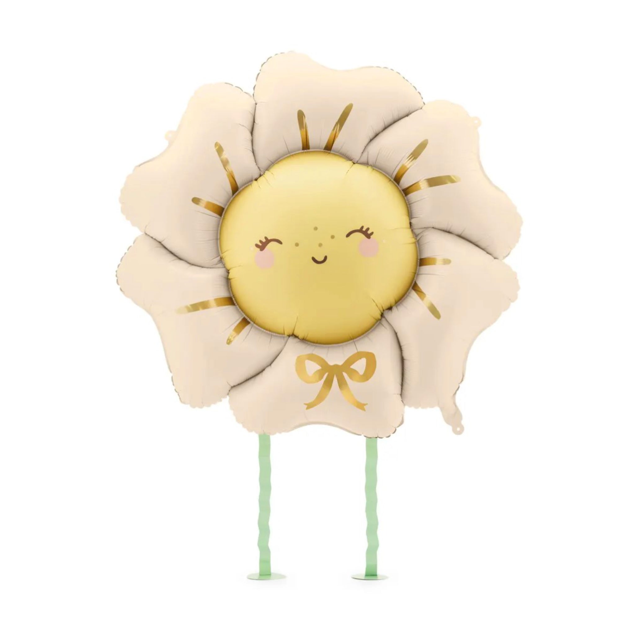 Walking Beige Flower Balloon