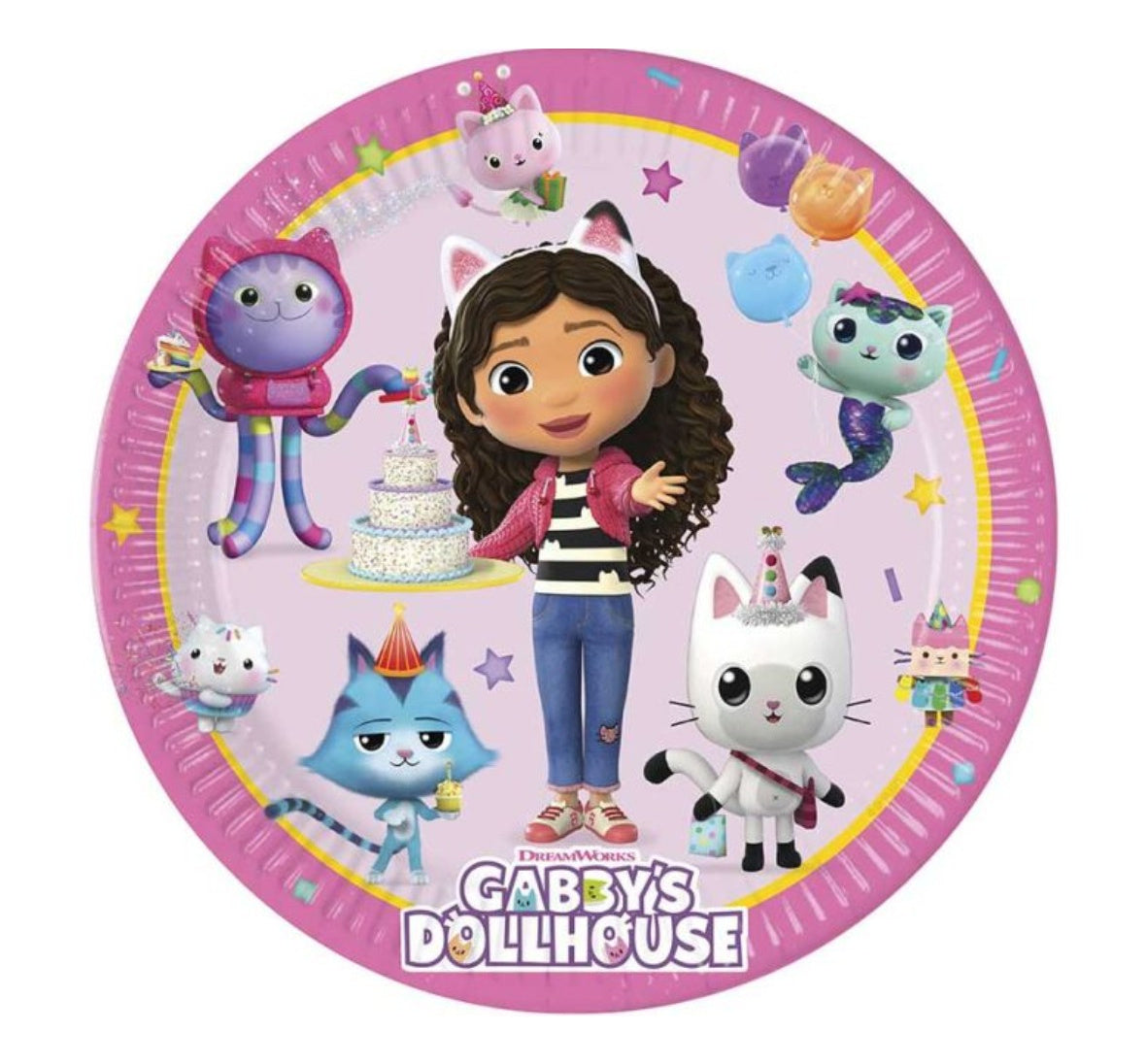 Gabby's Dollhouse Large Party Plates x 8