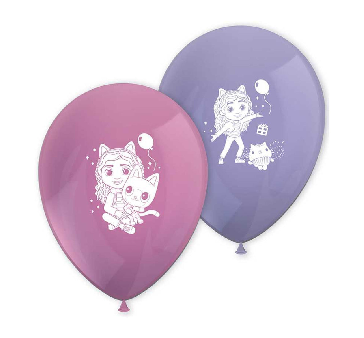 Gabby's Dollhouse Latex Balloons x 8