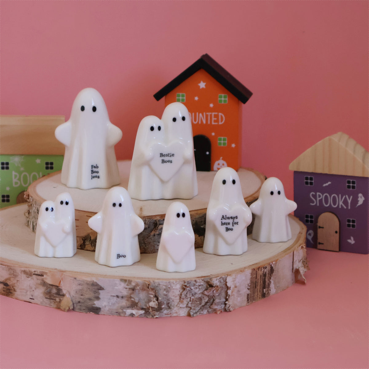 East Of India Porcelain Standing Ghost - Fab-boo-lous