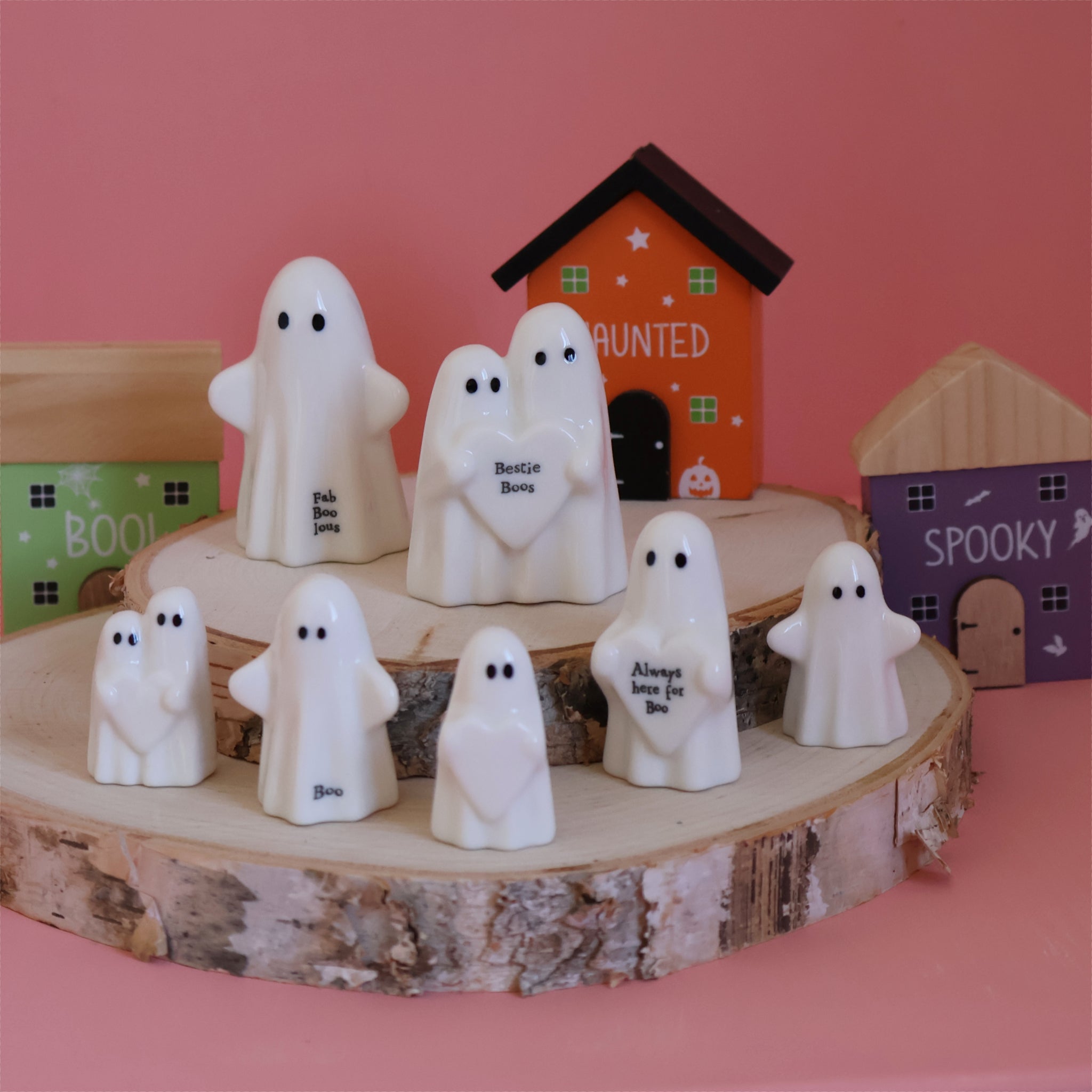 East Of India Porcelain Matchbox Ghosts - Bestie Boos
