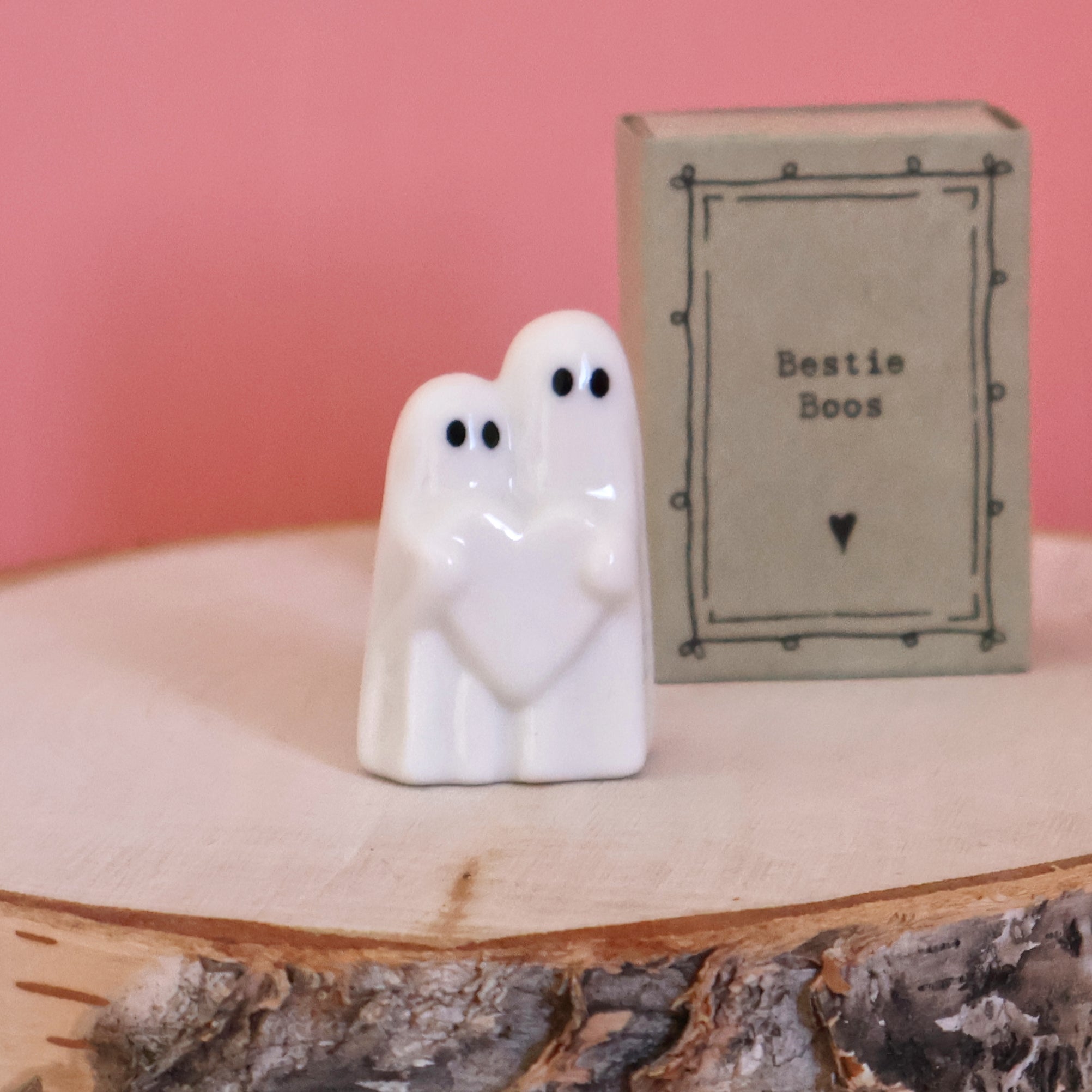 East Of India Porcelain Matchbox Ghosts - Bestie Boos