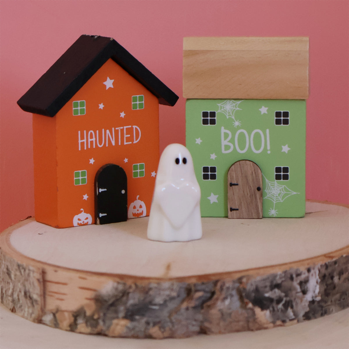 East Of India Porcelain Matchbox Ghost, Love You Boo