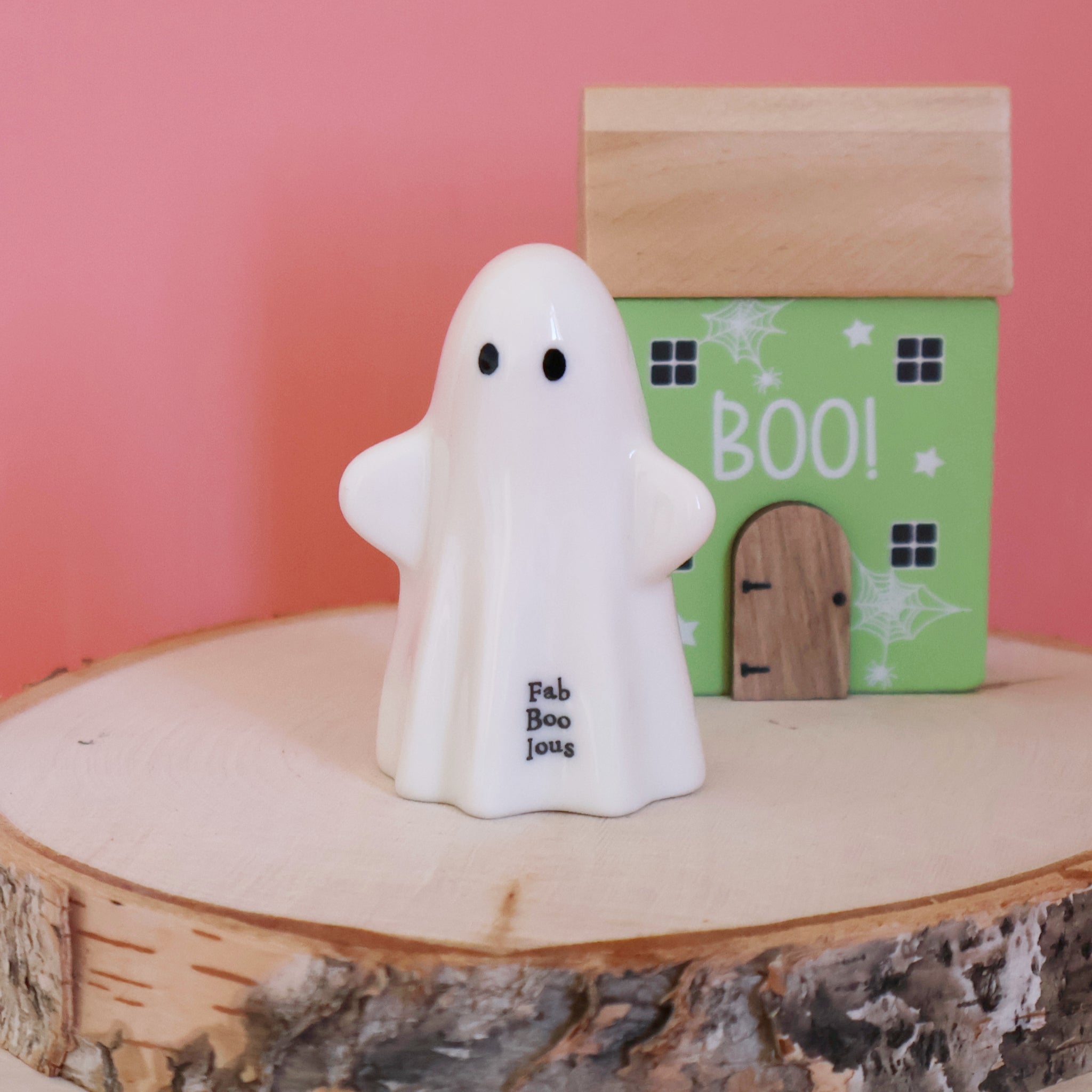 East Of India Porcelain Standing Ghost - Fab-boo-lous