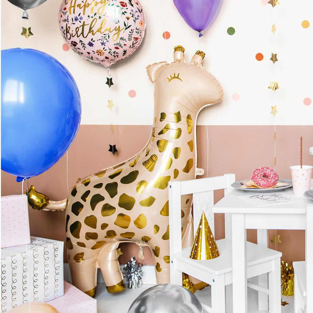 Giraffe Gold Foiled Balloon - 41 inch