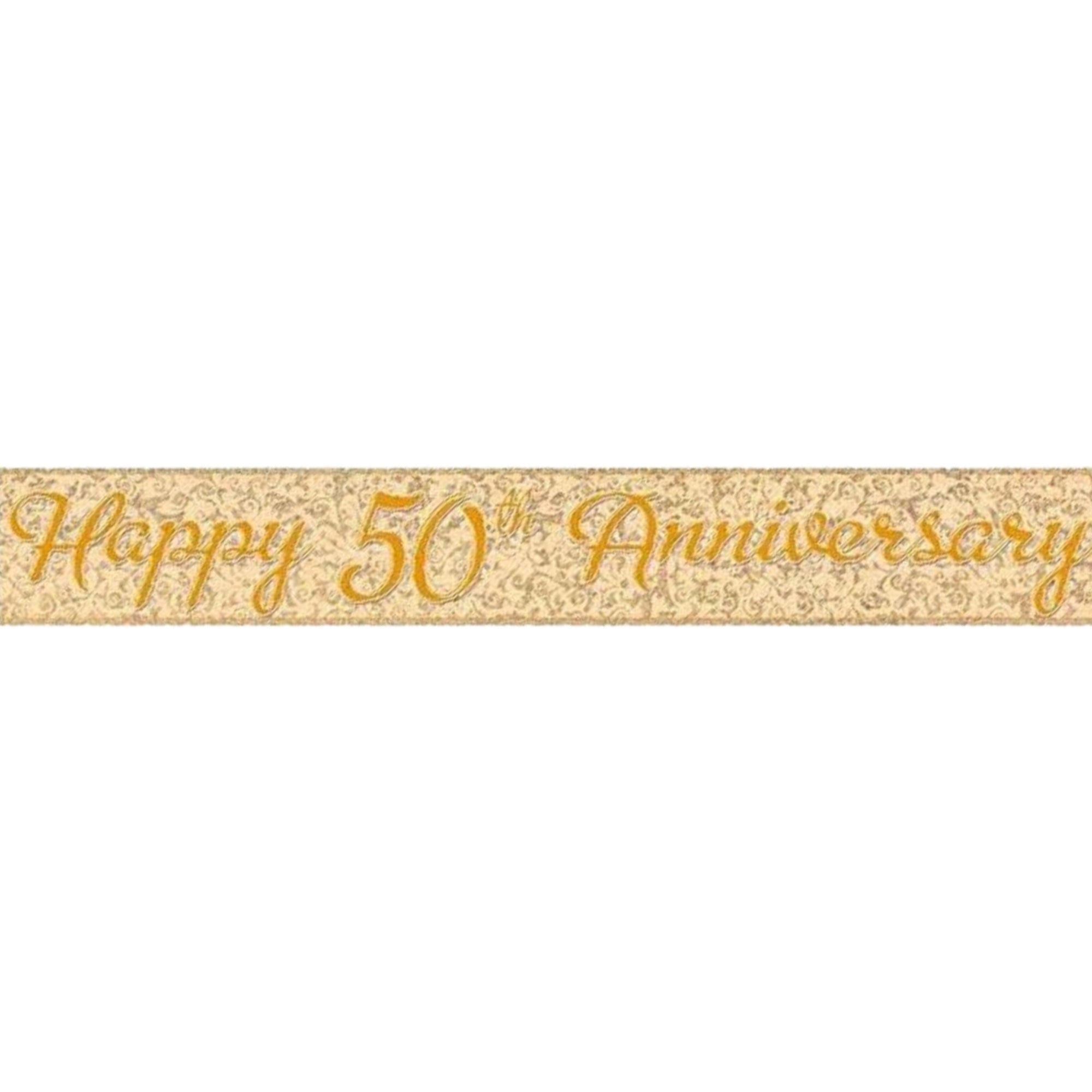 Golden Wedding Anniversary Banner