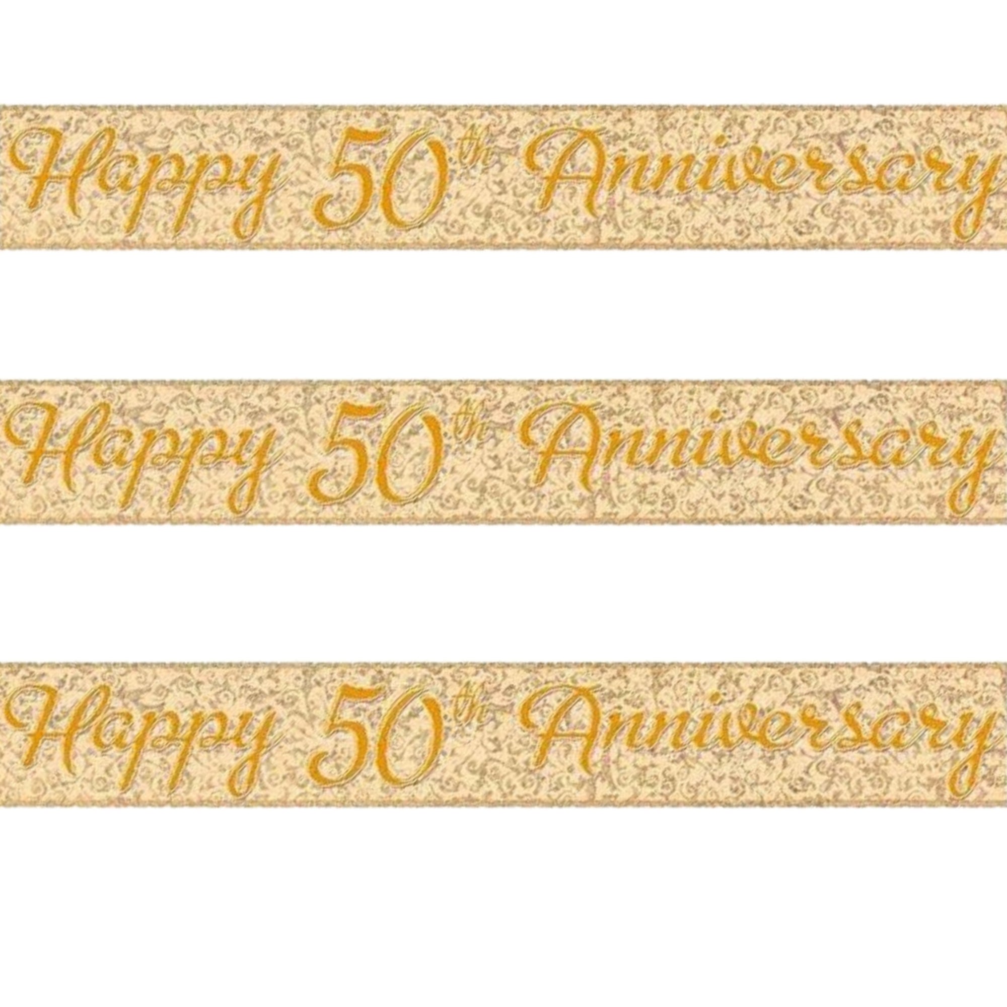 Golden Wedding Anniversary Banner
