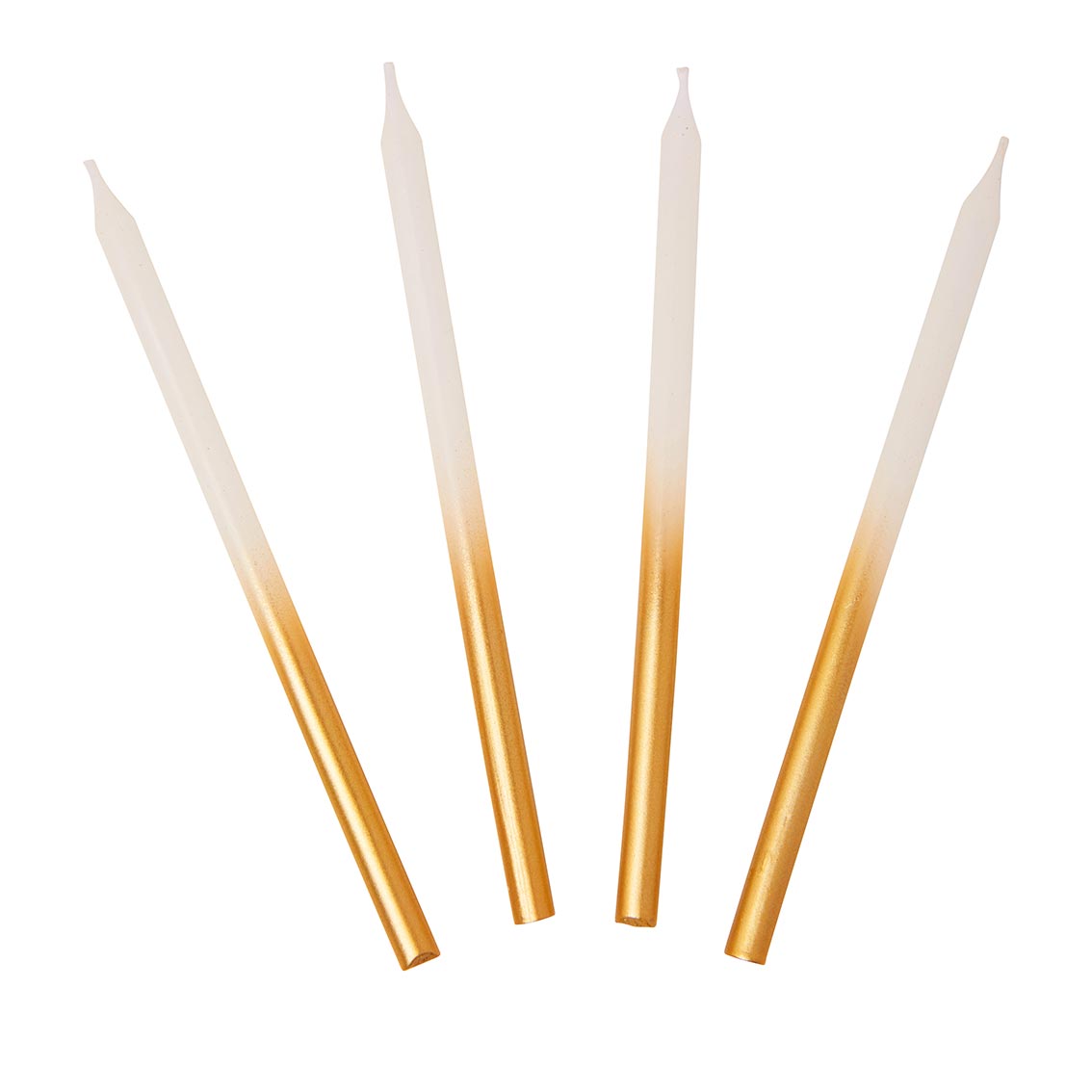 Luxe Gold Ombre Birthday Candles x 16