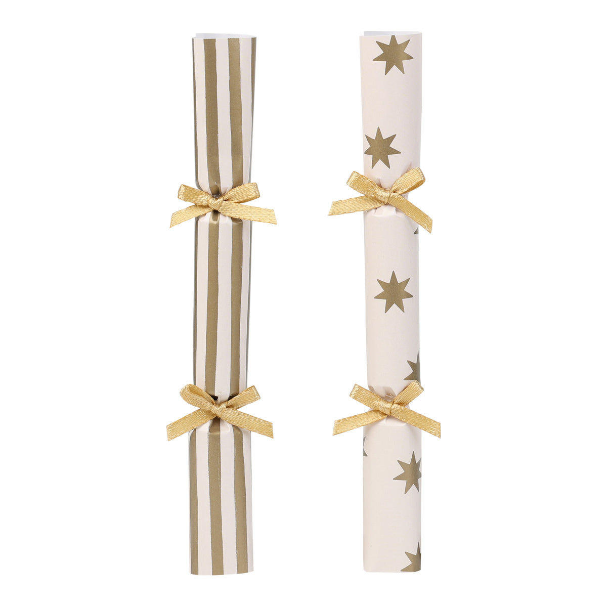 Gold Christmas Saucer Crackers - 8 Pack