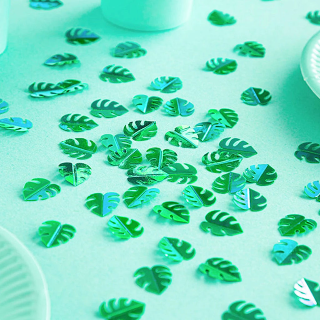 Metallic Green Palm Leaf Table Confetti (15g)