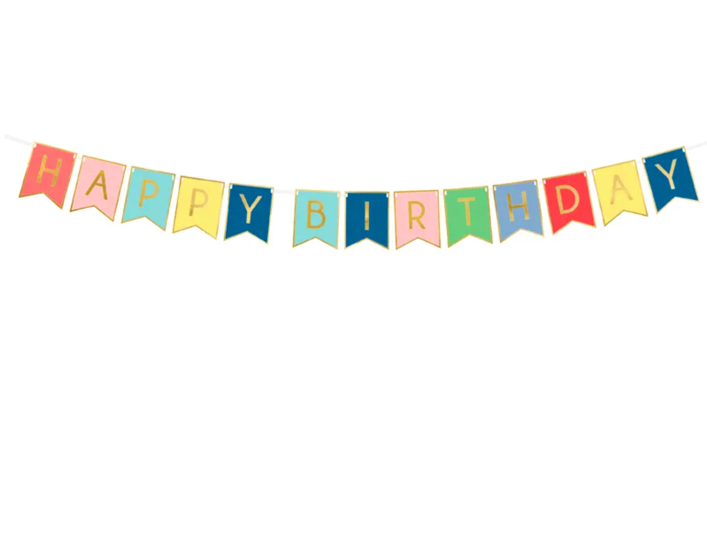 Colourful Happy Birthday Banner
