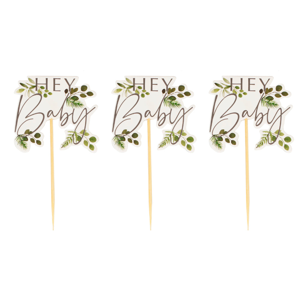 Hey Bay Cupcake Toppers x 12