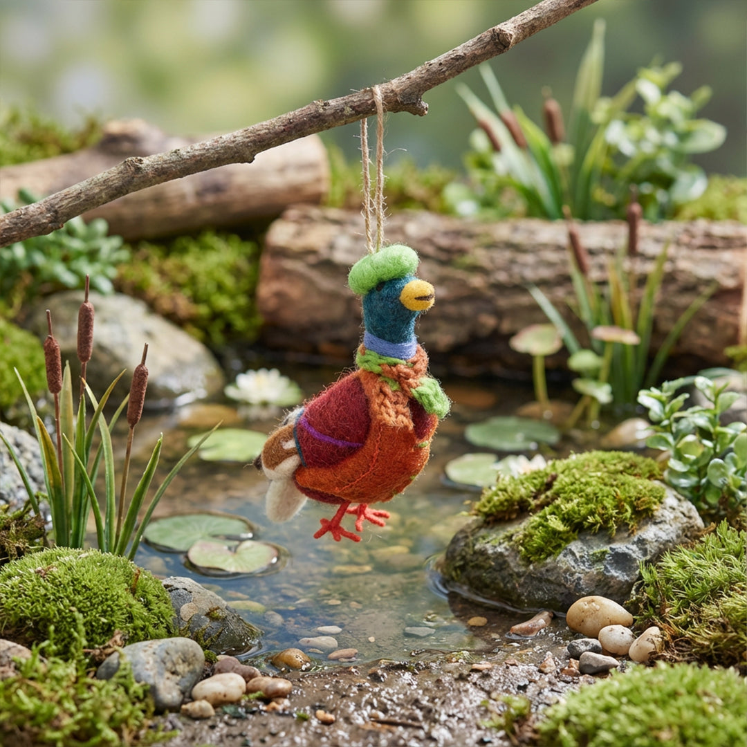 Felt So Good Master Mallard the Duck Hanging Decoration