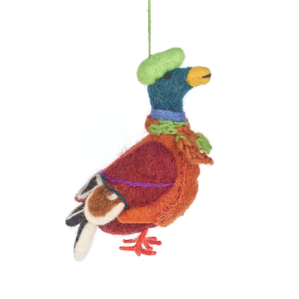 Felt So Good Master Mallard the Duck Hanging Decoration