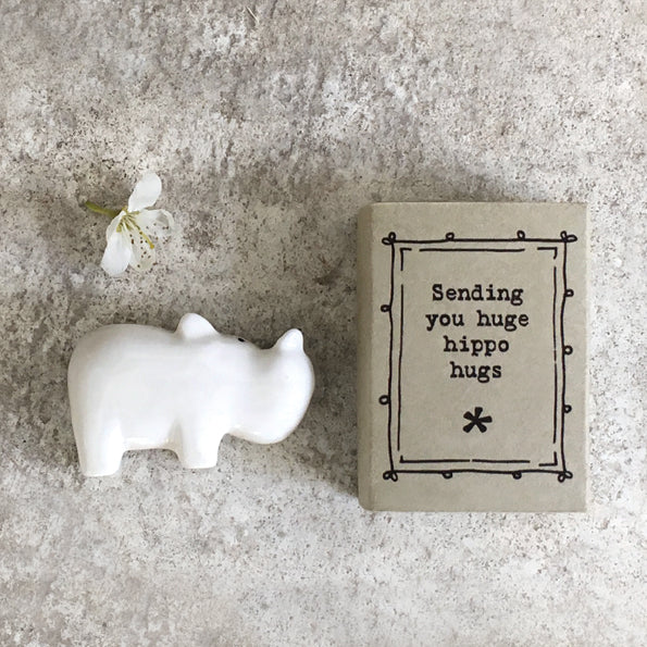 East of India Matchbox Hippo