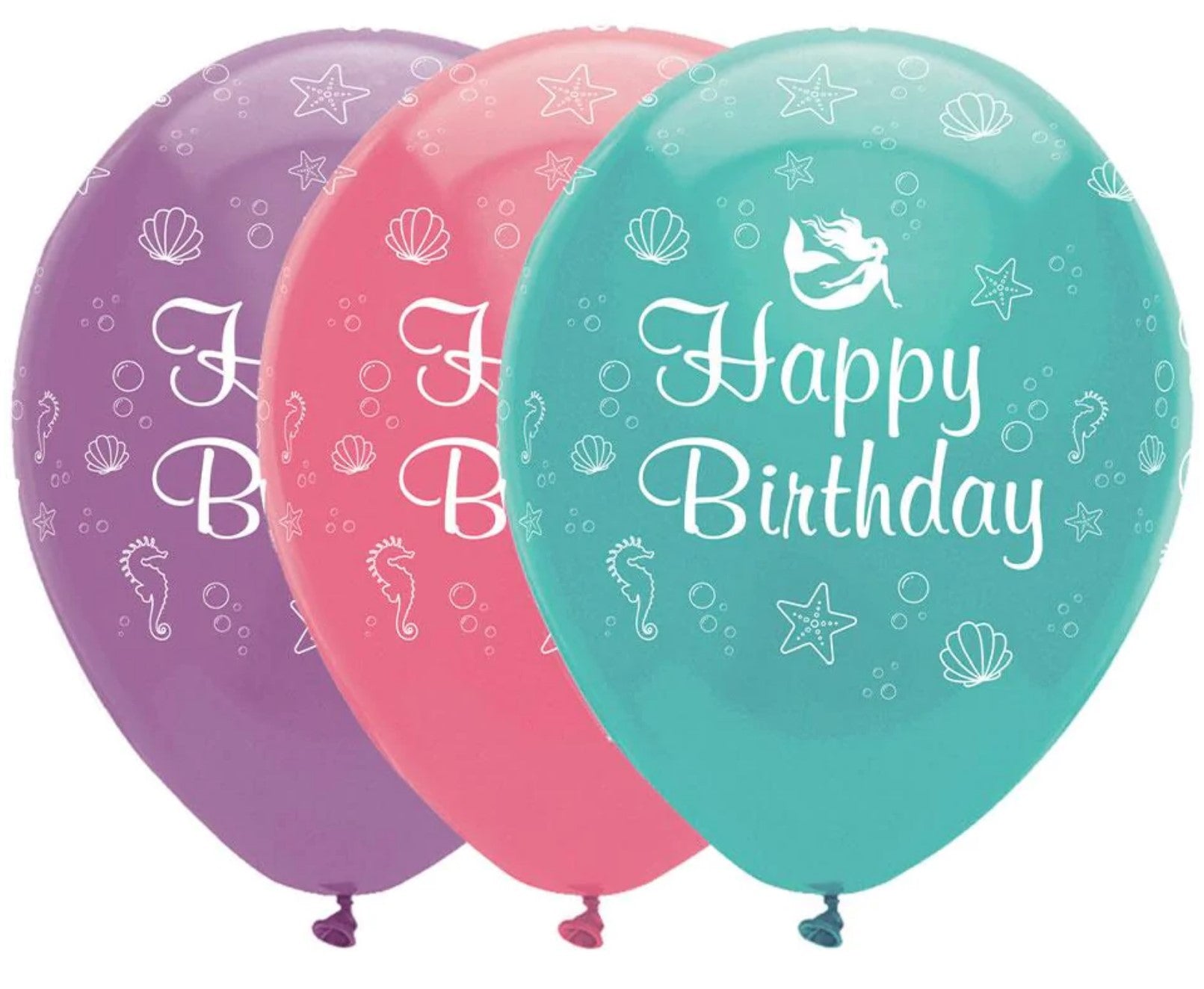 Mermaid Happy Birthday Balloons