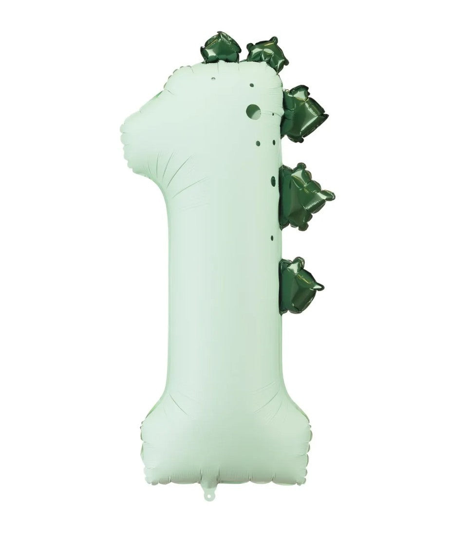 Dinosaur Number 1 Foil Balloon - 36 inch