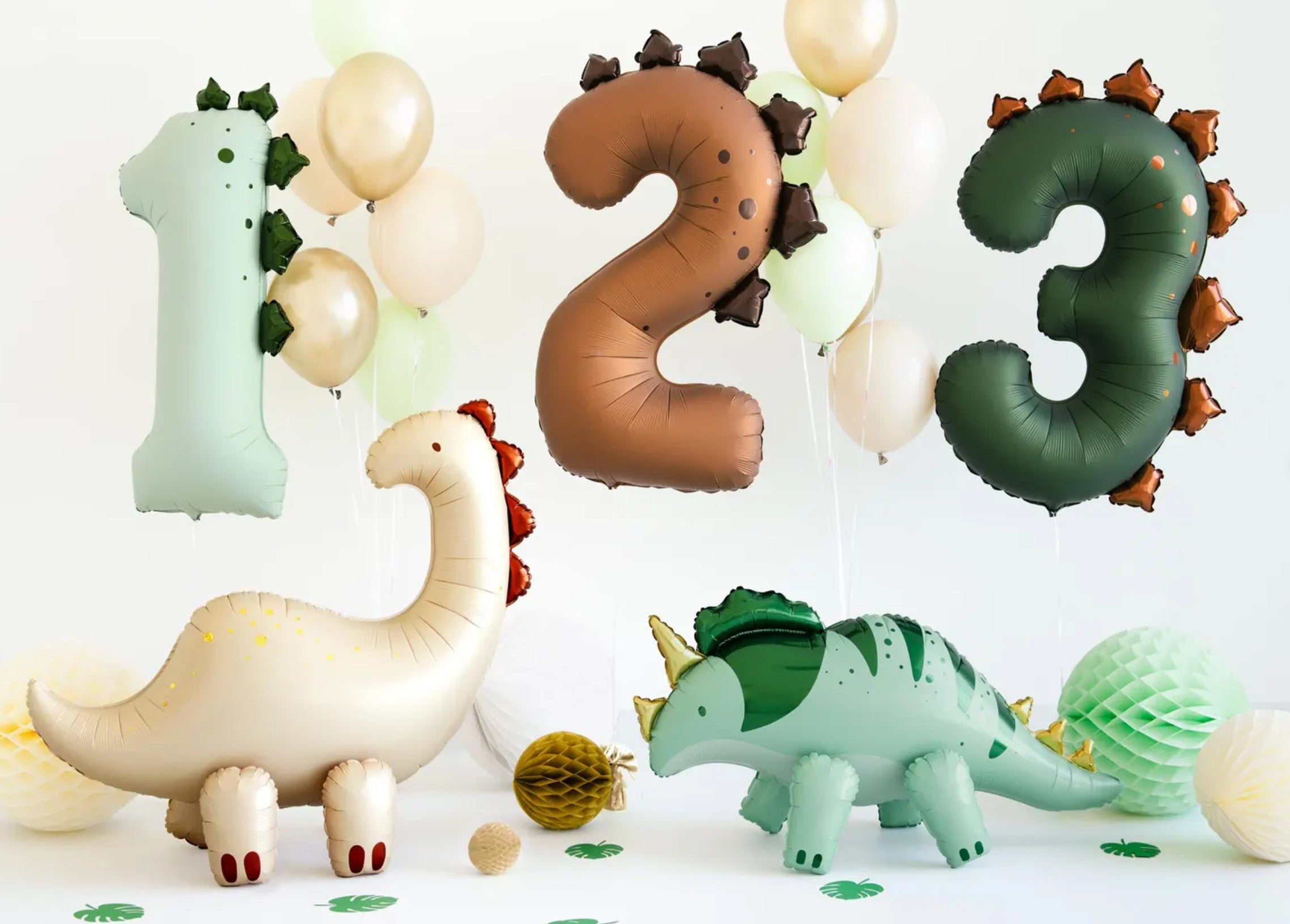 Dinosaur Number 3 Foil Balloon - 36 inch