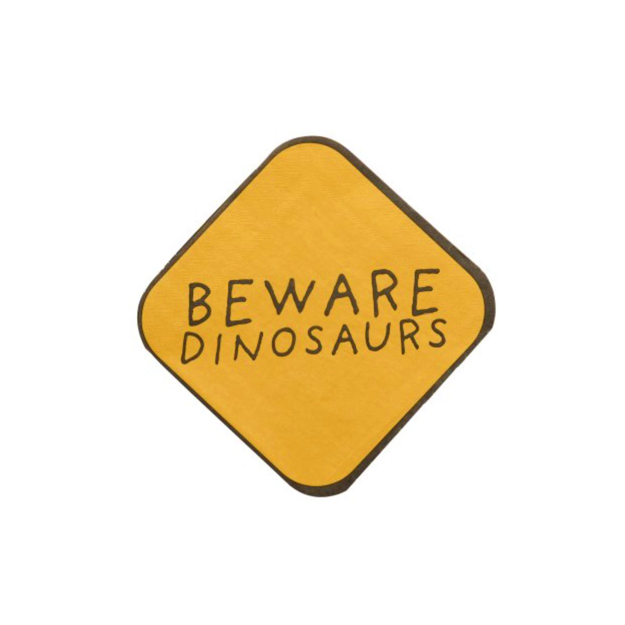 Beware Dinosaur Party Napkins x 16