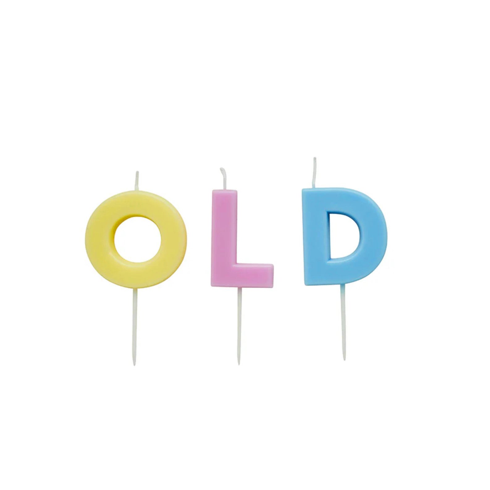 OLD Pastel Birthday Cake Candles