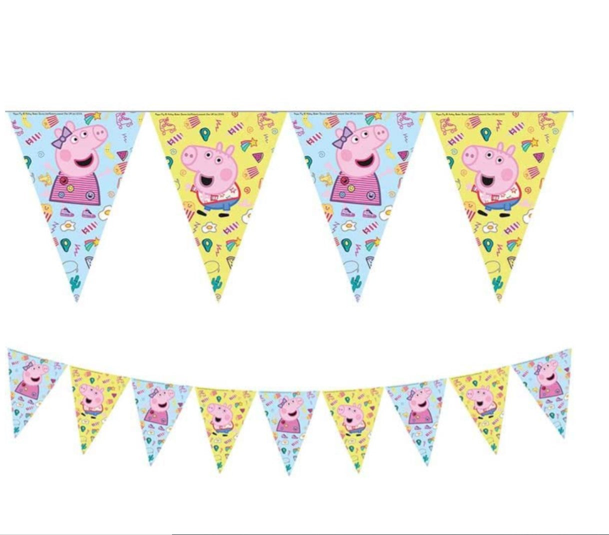 Peppa Pig Triangular Flag Bunting