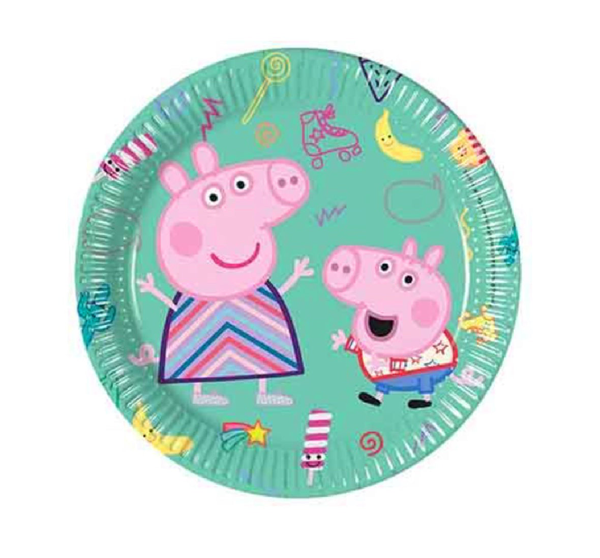 Peppa Pig Medium Party Plates x 8