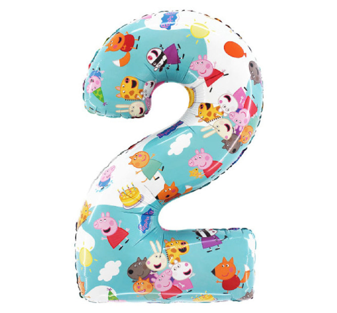 Peppa Pig Number Two Supershape Balloon