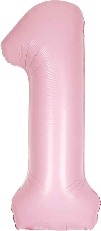 Number 1 Supersize Pink Balloon - 34 inch