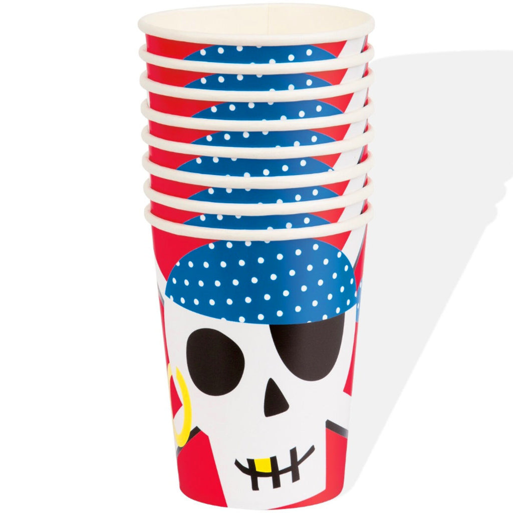 Ahoy Pirate Party Cups x 8