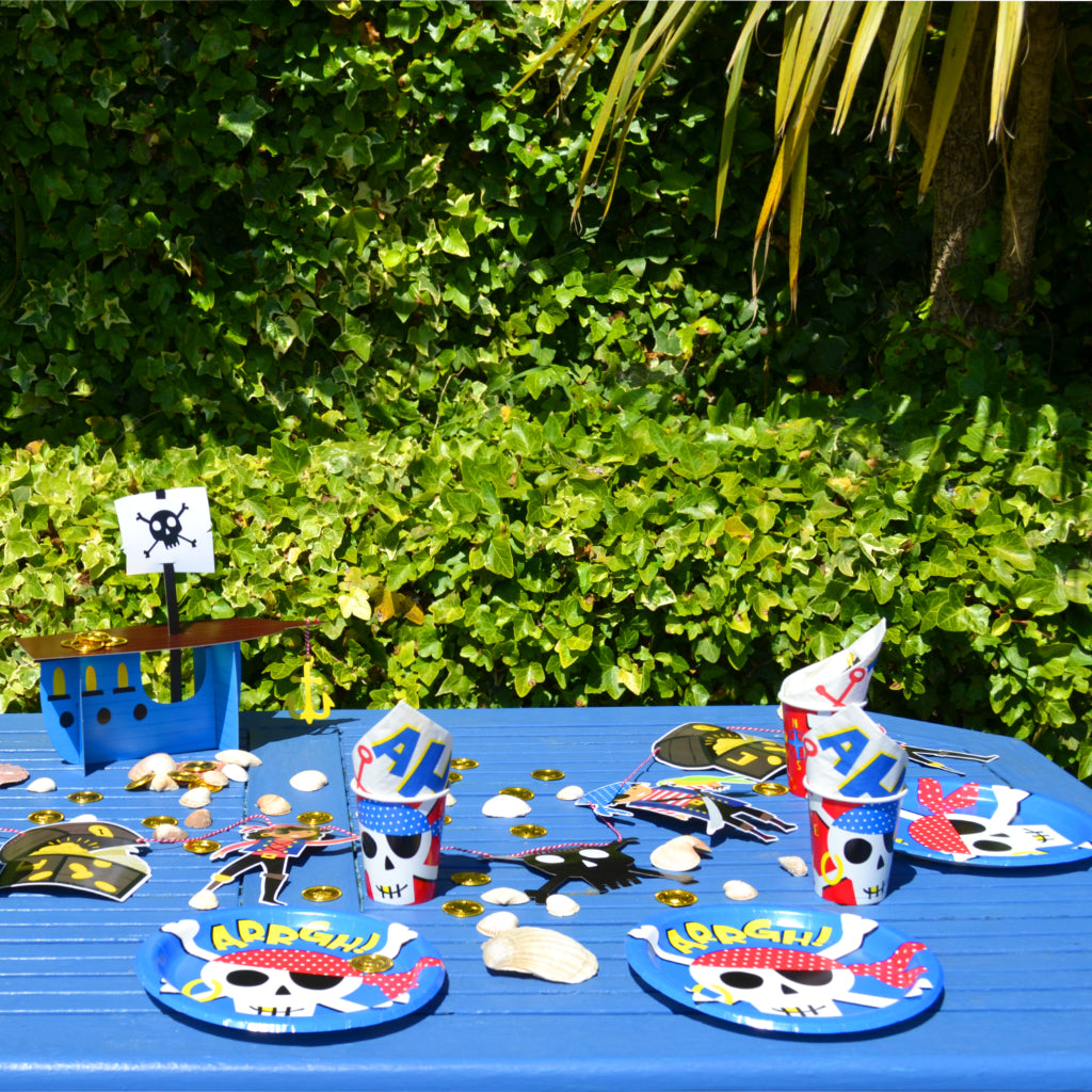 Ahoy Pirate Party Plates (x8)