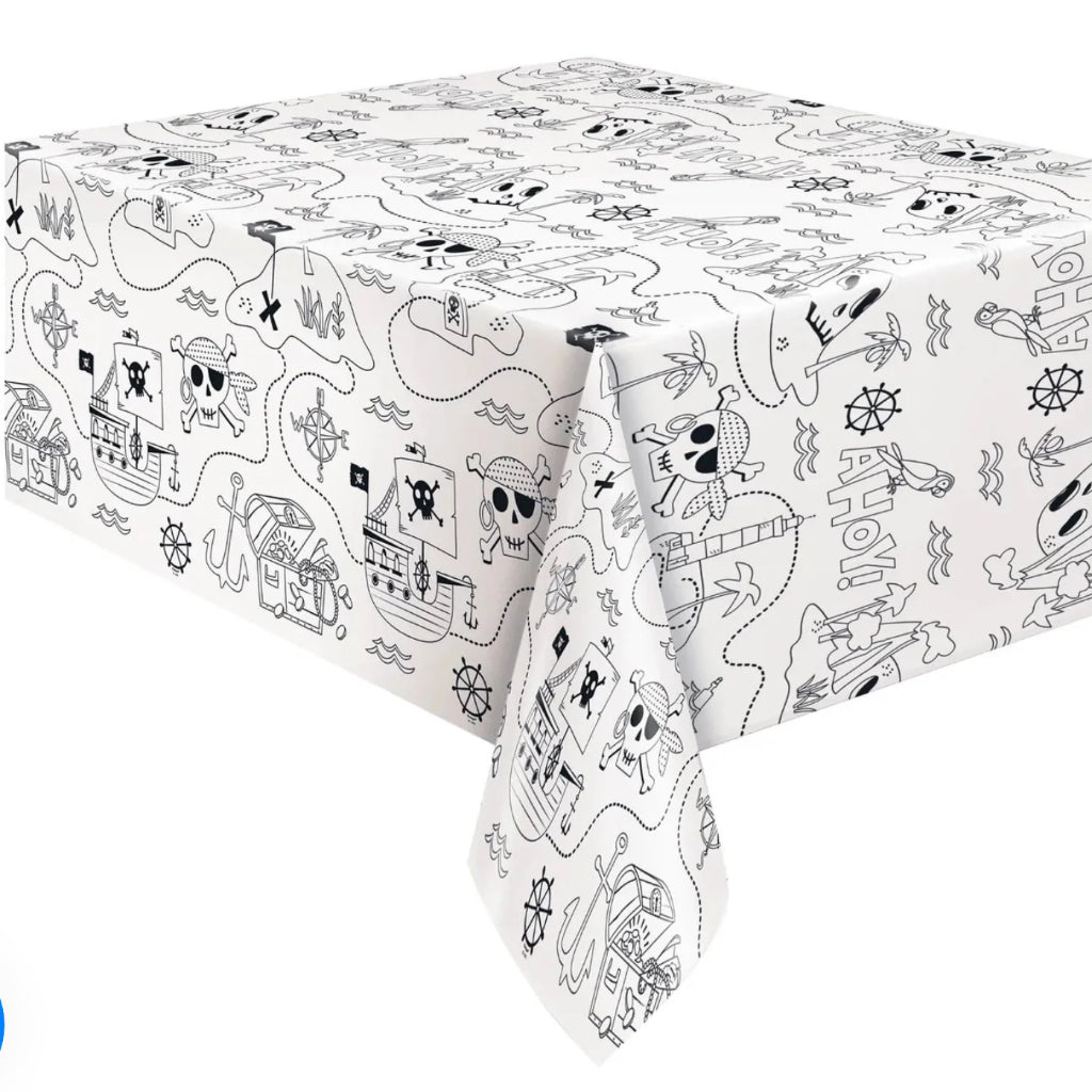 Pirate Party Colouring Paper Table Cover