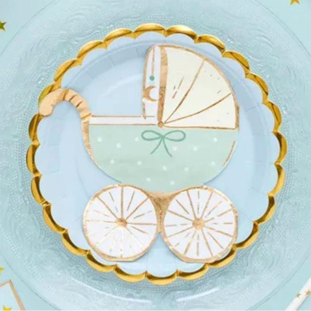 Duck Egg Blue Pram Napkins x 20