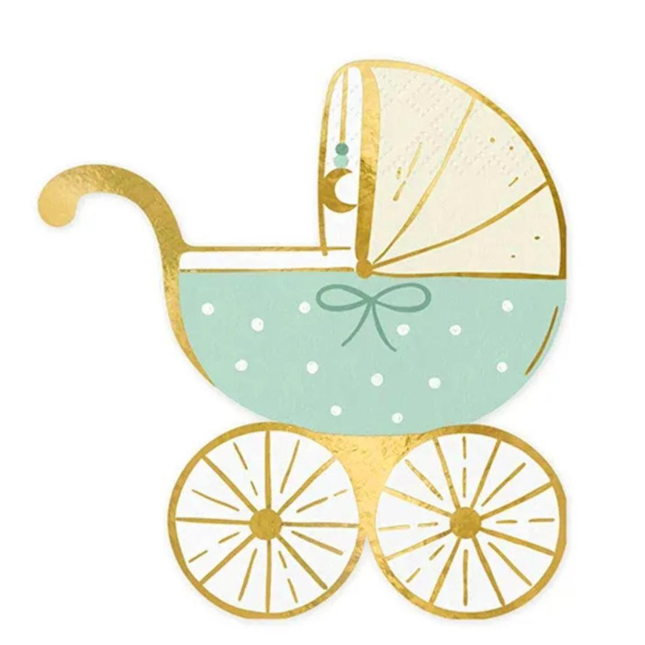 Duck Egg Blue Pram Napkins x 20