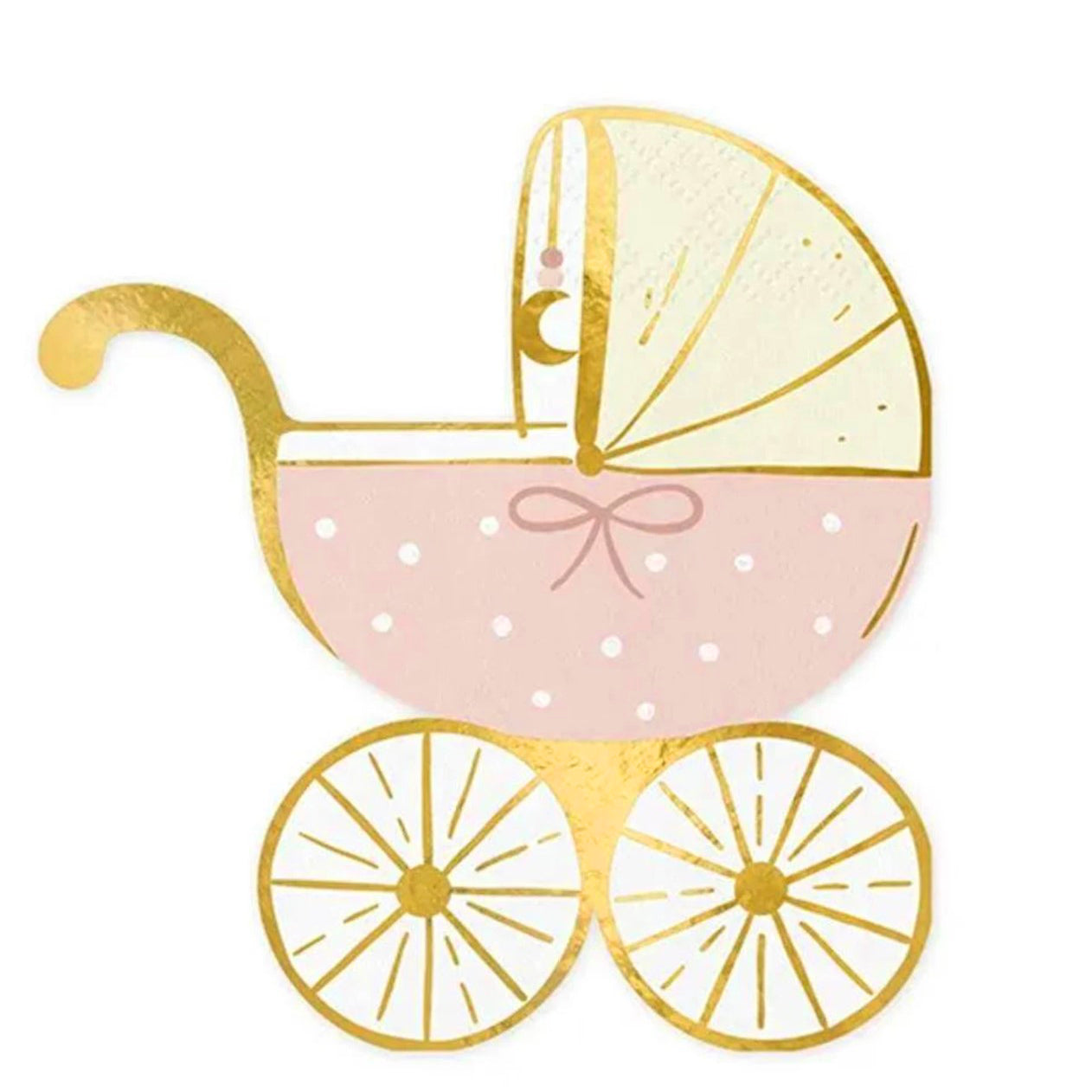 Pink Pram Napkins x 20
