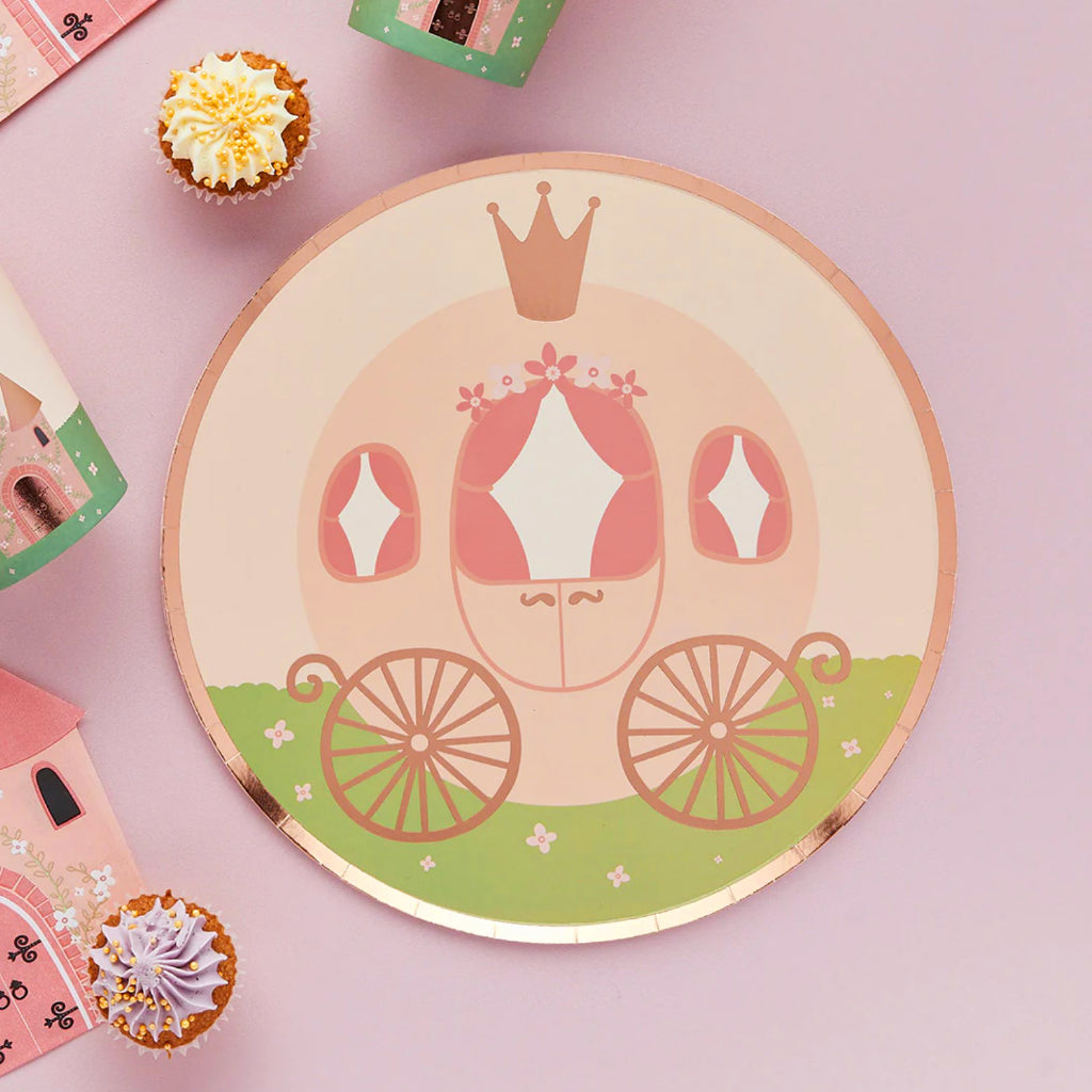 Princess Carriage Plates (x8)