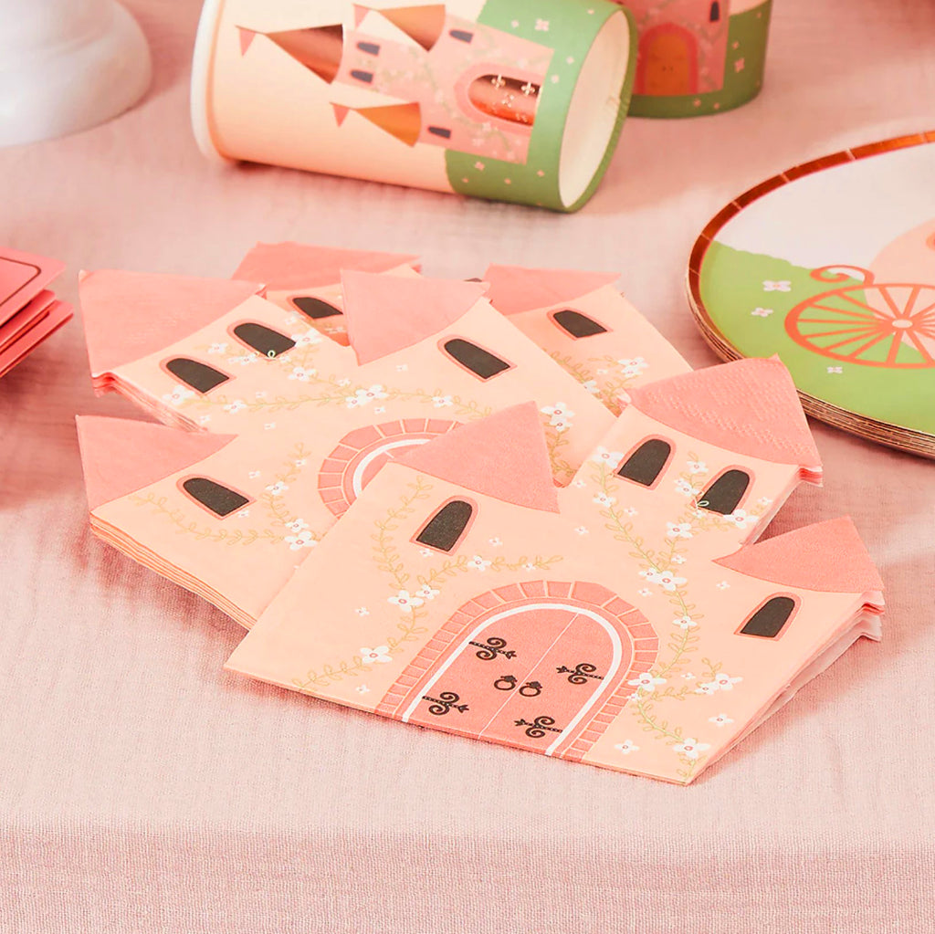 Princess Castle Napkins (x16)