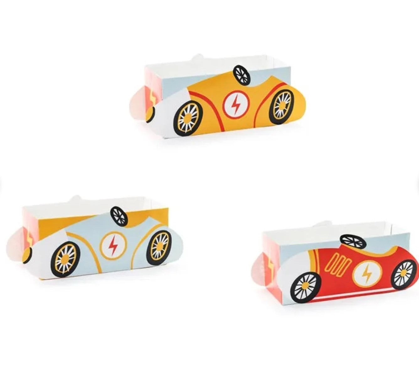 Racing Car Snack Boxes x 3